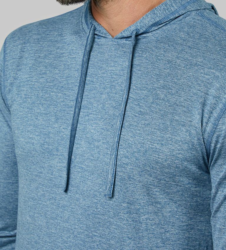 MEN'S COOL LONG SLEEVE HOODED T-SHIRT