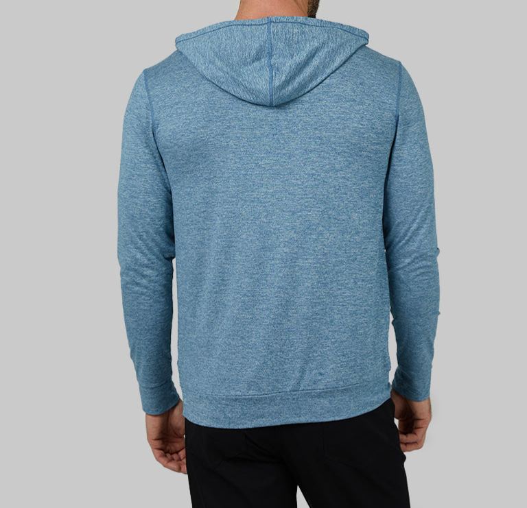 MEN'S COOL LONG SLEEVE HOODED T-SHIRT