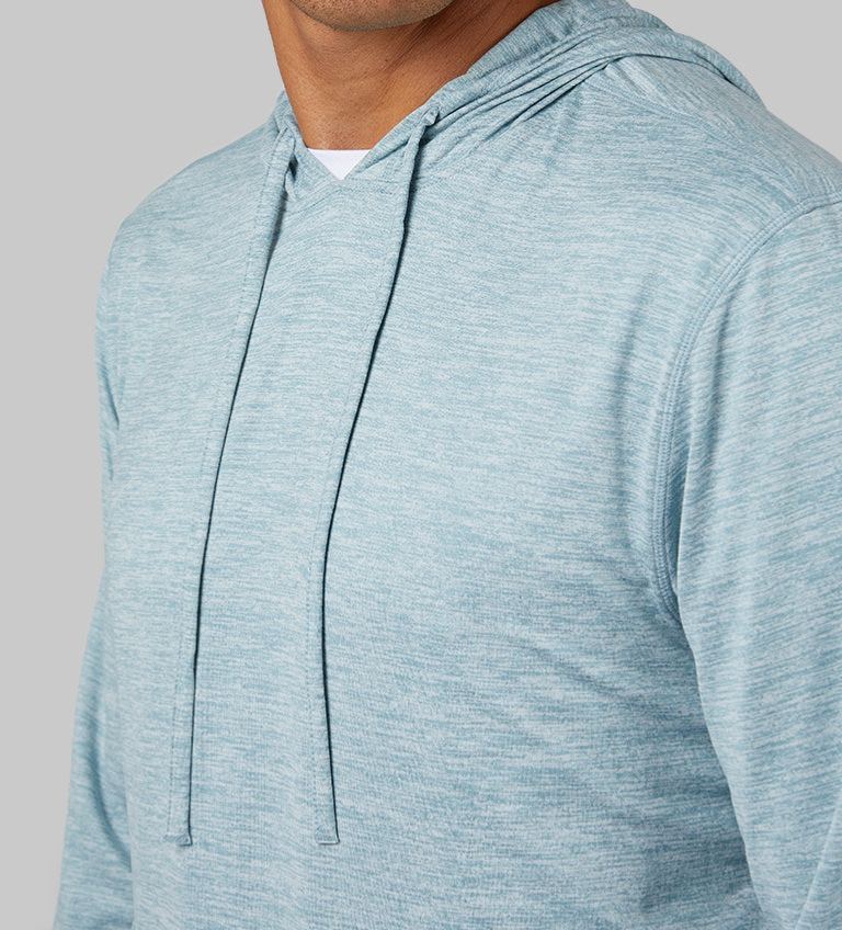 MEN'S COOL LONG SLEEVE HOODED T-SHIRT