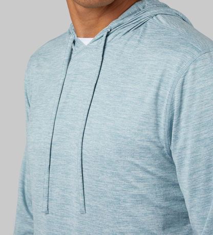 MEN'S COOL LONG SLEEVE HOODED T-SHIRT