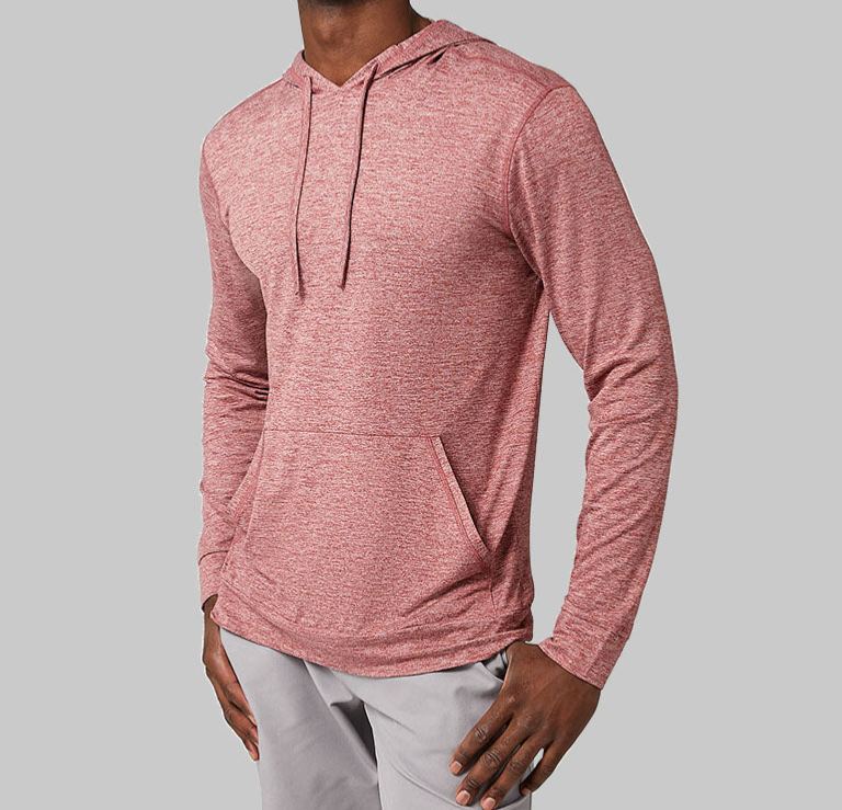 MEN'S COOL LONG SLEEVE HOODED T-SHIRT