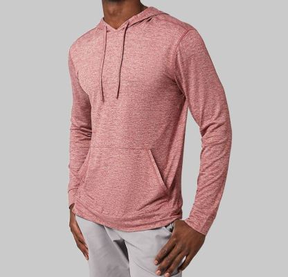 MEN'S COOL LONG SLEEVE HOODED T-SHIRT