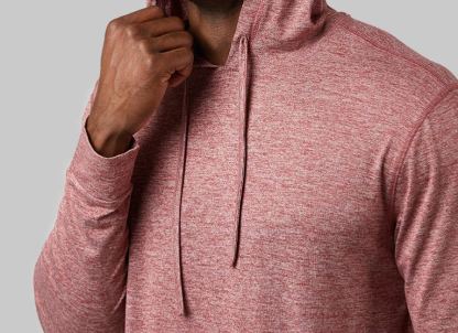 MEN'S COOL LONG SLEEVE HOODED T-SHIRT