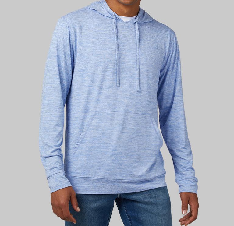MEN'S COOL LONG SLEEVE HOODED T-SHIRT