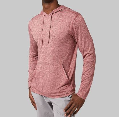 MEN'S COOL LONG SLEEVE HOODED T-SHIRT