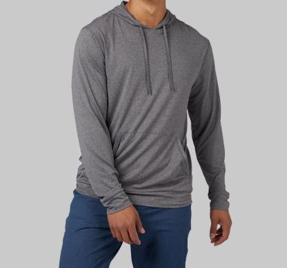 MEN'S COOL LONG SLEEVE HOODED T-SHIRT