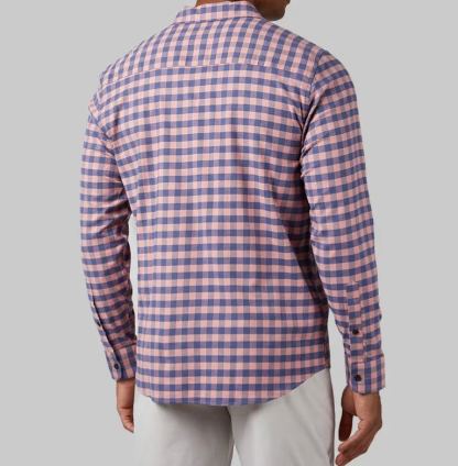 MEN'S SOFT PLAID LONG SLEEVE BUTTON-UP