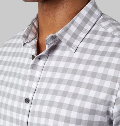 MEN'S SOFT PLAID LONG SLEEVE BUTTON-UP