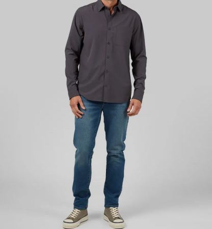 MEN'S CASUAL LONG SLEEVE DRESS SHIRT