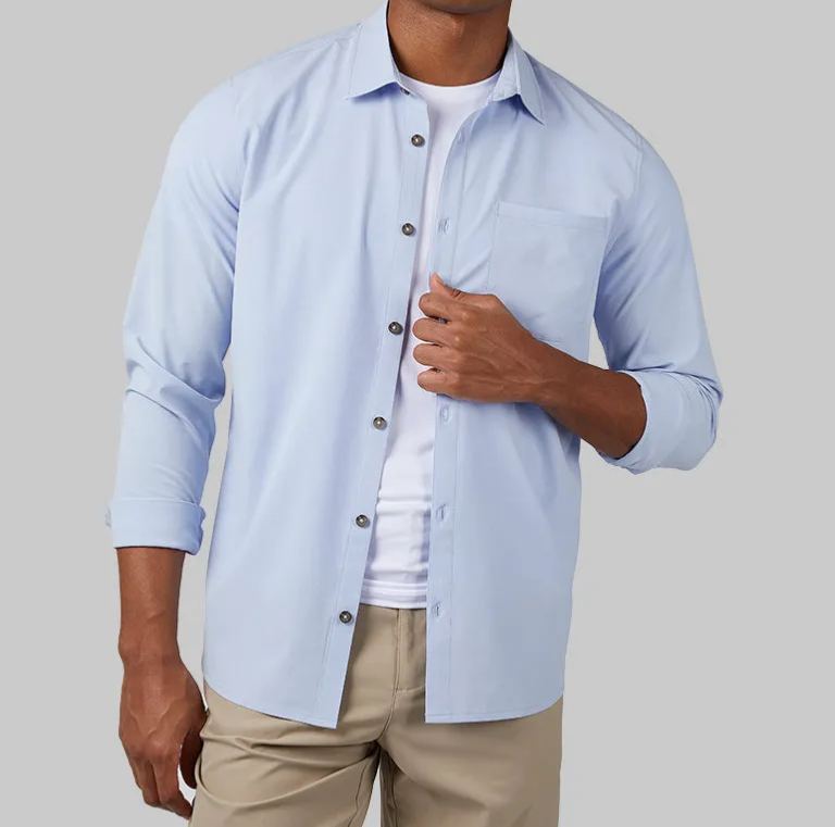 MEN'S CASUAL LONG SLEEVE DRESS SHIRT