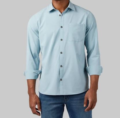 MEN'S CASUAL LONG SLEEVE DRESS SHIRT