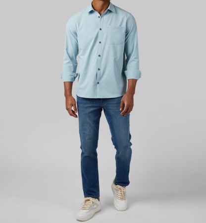 MEN'S CASUAL LONG SLEEVE DRESS SHIRT