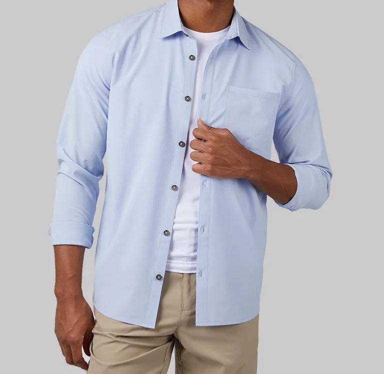 MEN'S CASUAL LONG SLEEVE DRESS SHIRT