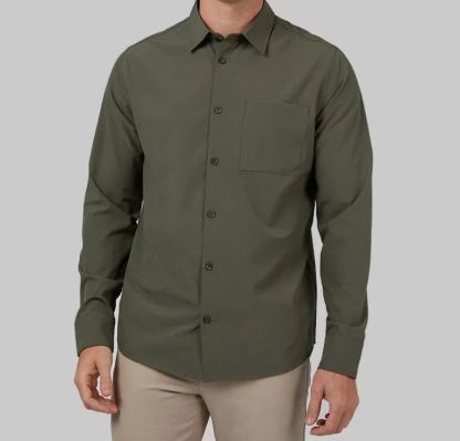 MEN'S CASUAL LONG SLEEVE DRESS SHIRT