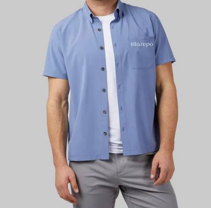 MEN'S CASUAL SHORT SLEEVE DRESS SHIRT