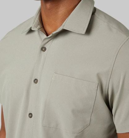 MEN'S CASUAL SHORT SLEEVE DRESS SHIRT