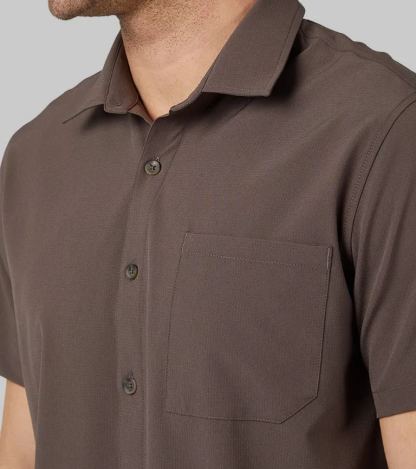 MEN'S CASUAL SHORT SLEEVE DRESS SHIRT