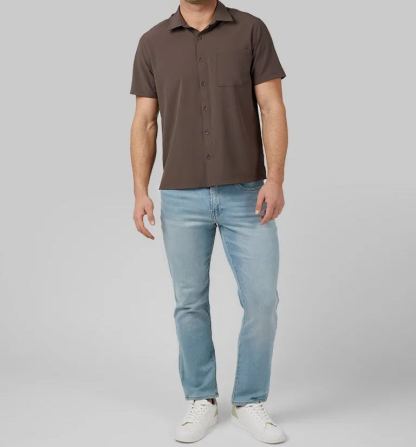 MEN'S CASUAL SHORT SLEEVE DRESS SHIRT