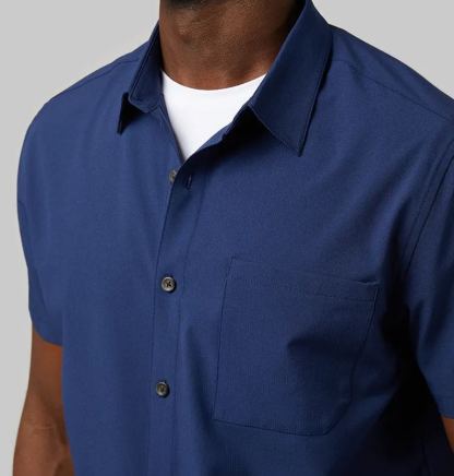 MEN'S CASUAL SHORT SLEEVE DRESS SHIRT