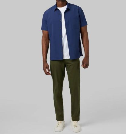 MEN'S CASUAL SHORT SLEEVE DRESS SHIRT