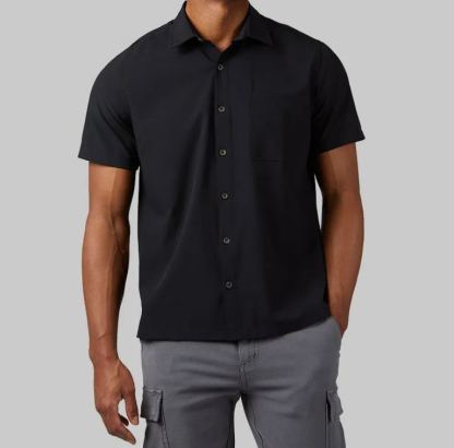 MEN'S CASUAL SHORT SLEEVE DRESS SHIRT