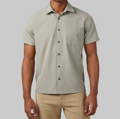 MEN'S CASUAL SHORT SLEEVE DRESS SHIRT