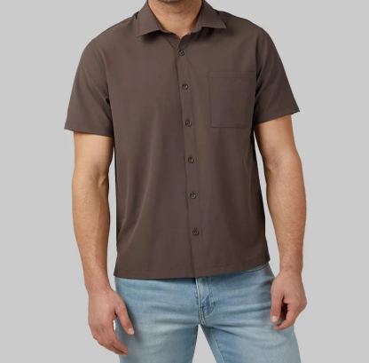 MEN'S CASUAL SHORT SLEEVE DRESS SHIRT