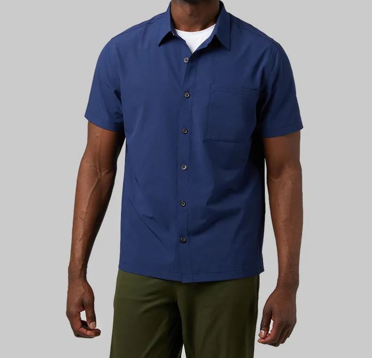 MEN'S CASUAL SHORT SLEEVE DRESS SHIRT