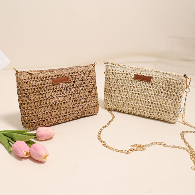 Handwoven Straw Tote & Crossbody Bag – Eco-Friendly 2-in-1 Summer Handbag