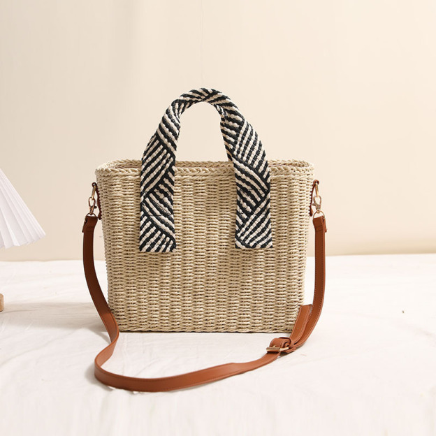 Beach Bags for Women, Summer Straw Bag, Woven Straw Beach Tote Bag Shoulder Handbags