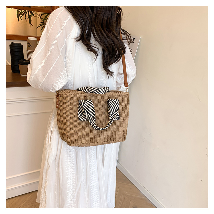 Beach Bags for Women, Summer Straw Bag, Woven Straw Beach Tote Bag Shoulder Handbags
