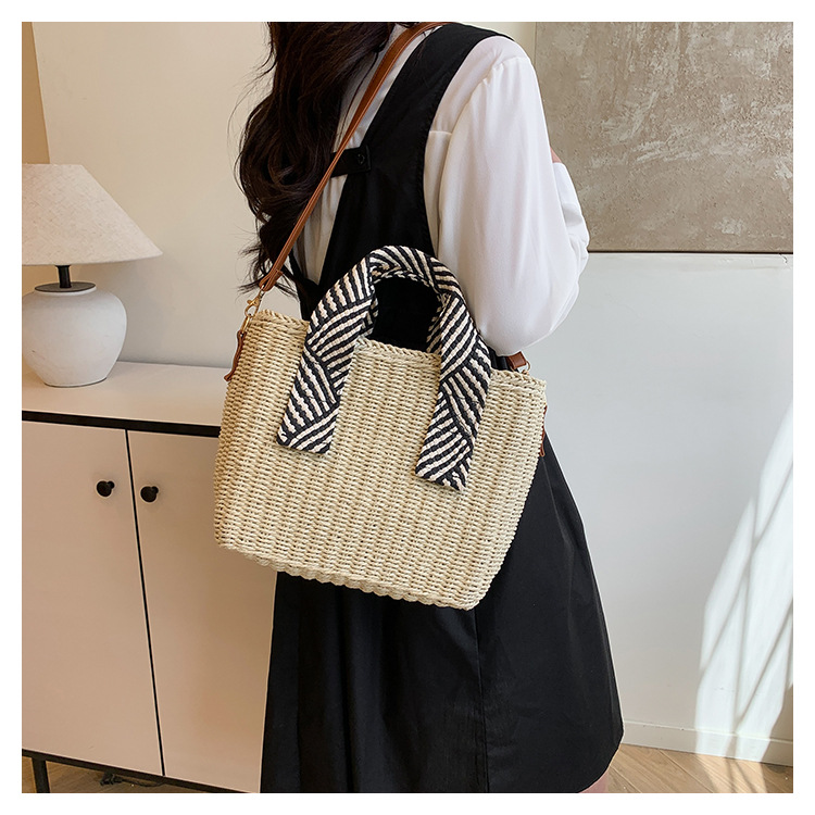 Beach Bags for Women, Summer Straw Bag, Woven Straw Beach Tote Bag Shoulder Handbags