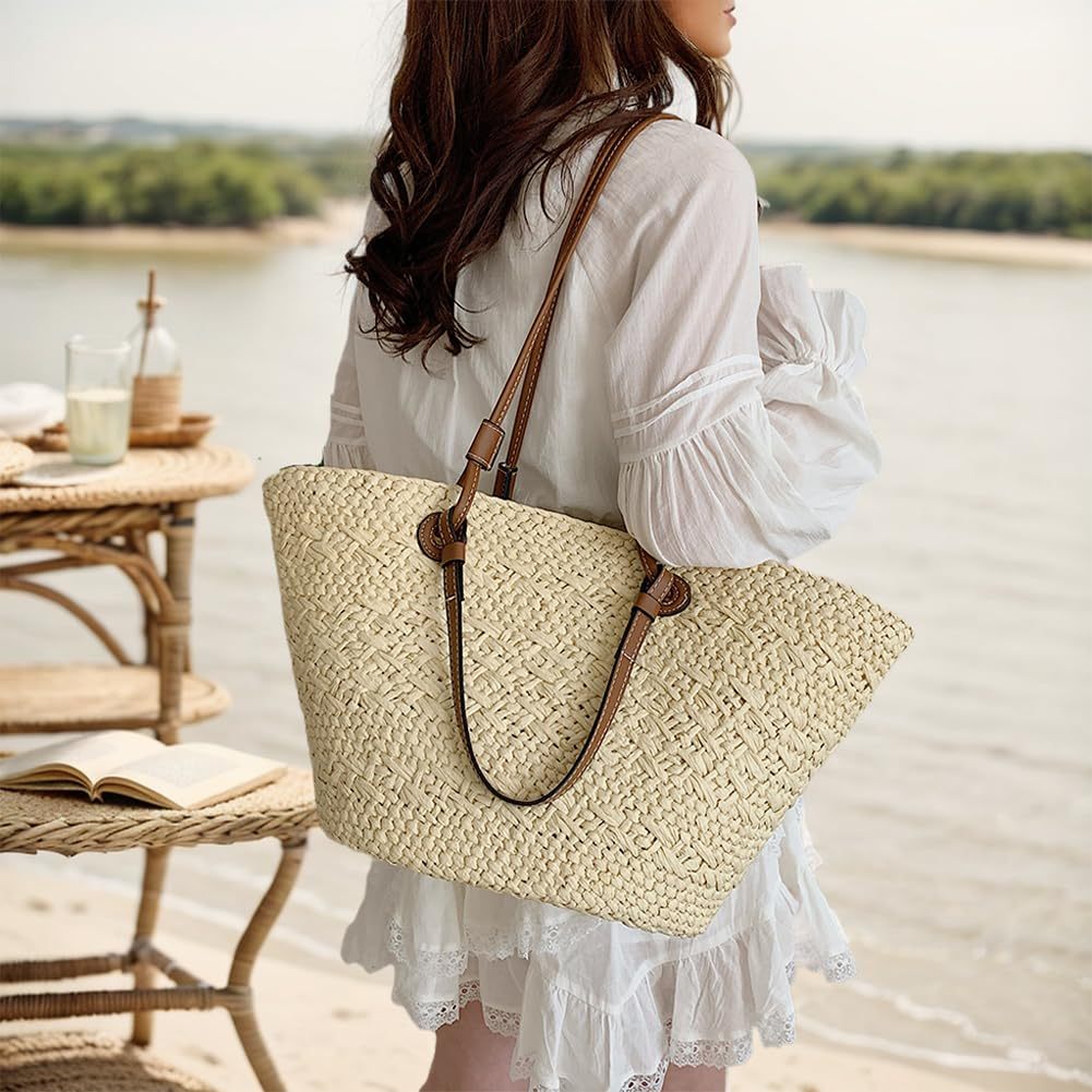 Women Woven Tote Bag Fashion Straw Bag