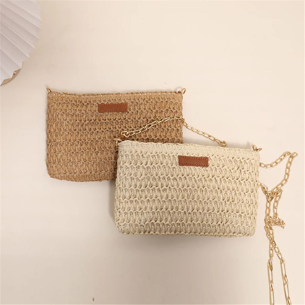 Handwoven Straw Tote & Crossbody Bag – Eco-Friendly 2-in-1 Summer Handbag