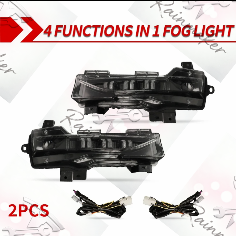 Car Fog Lamp Assembly For Tesla Model Y 2021-2024 Model 3 LED Turn Signal DRL Daytime Running Light Accessories