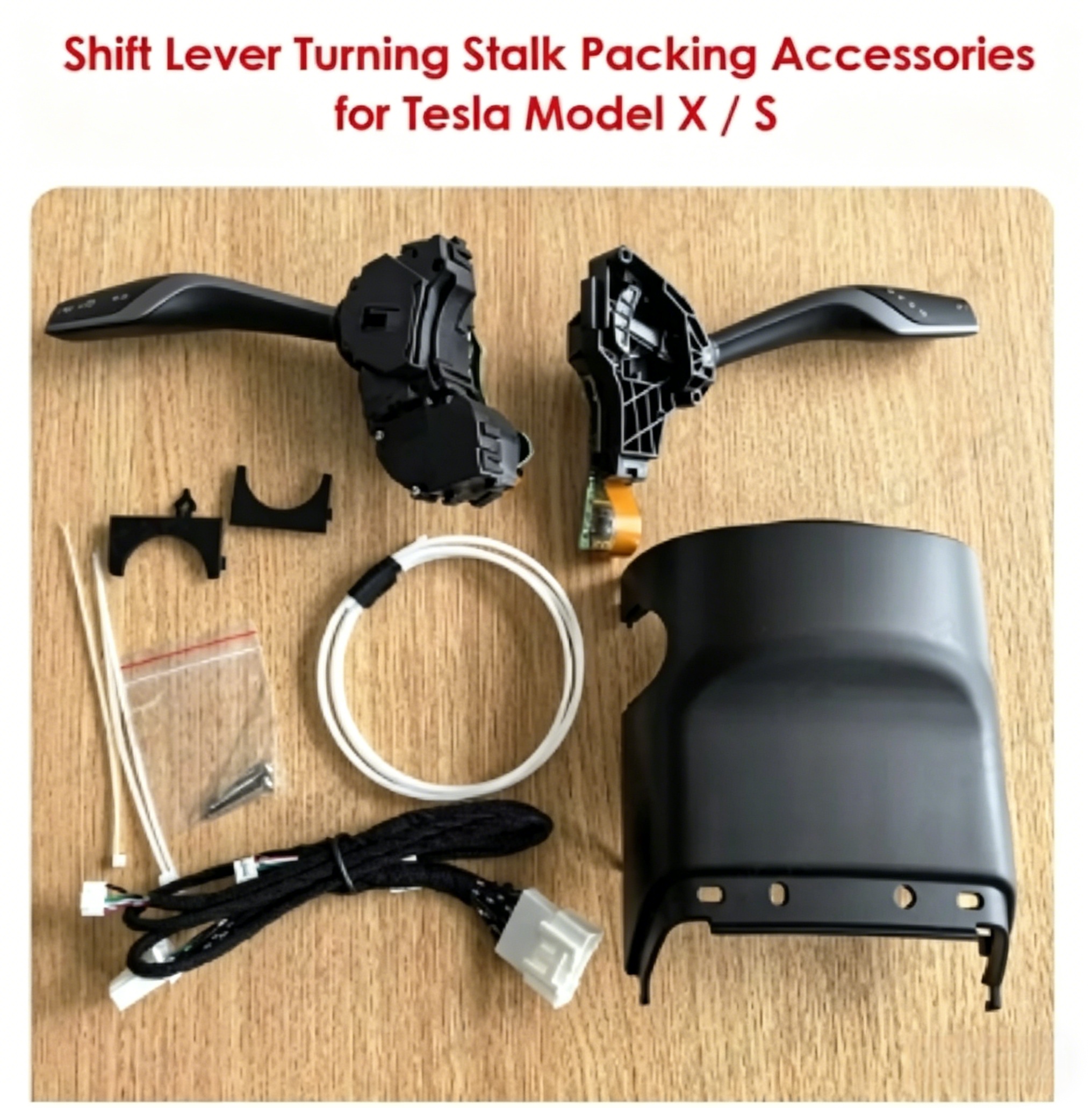 for Tesla Model S X Turn Stalks Gear Shifter Lever for Model 3 Highland Physical Shift Grab Kit Turning Parking Indicator Handle