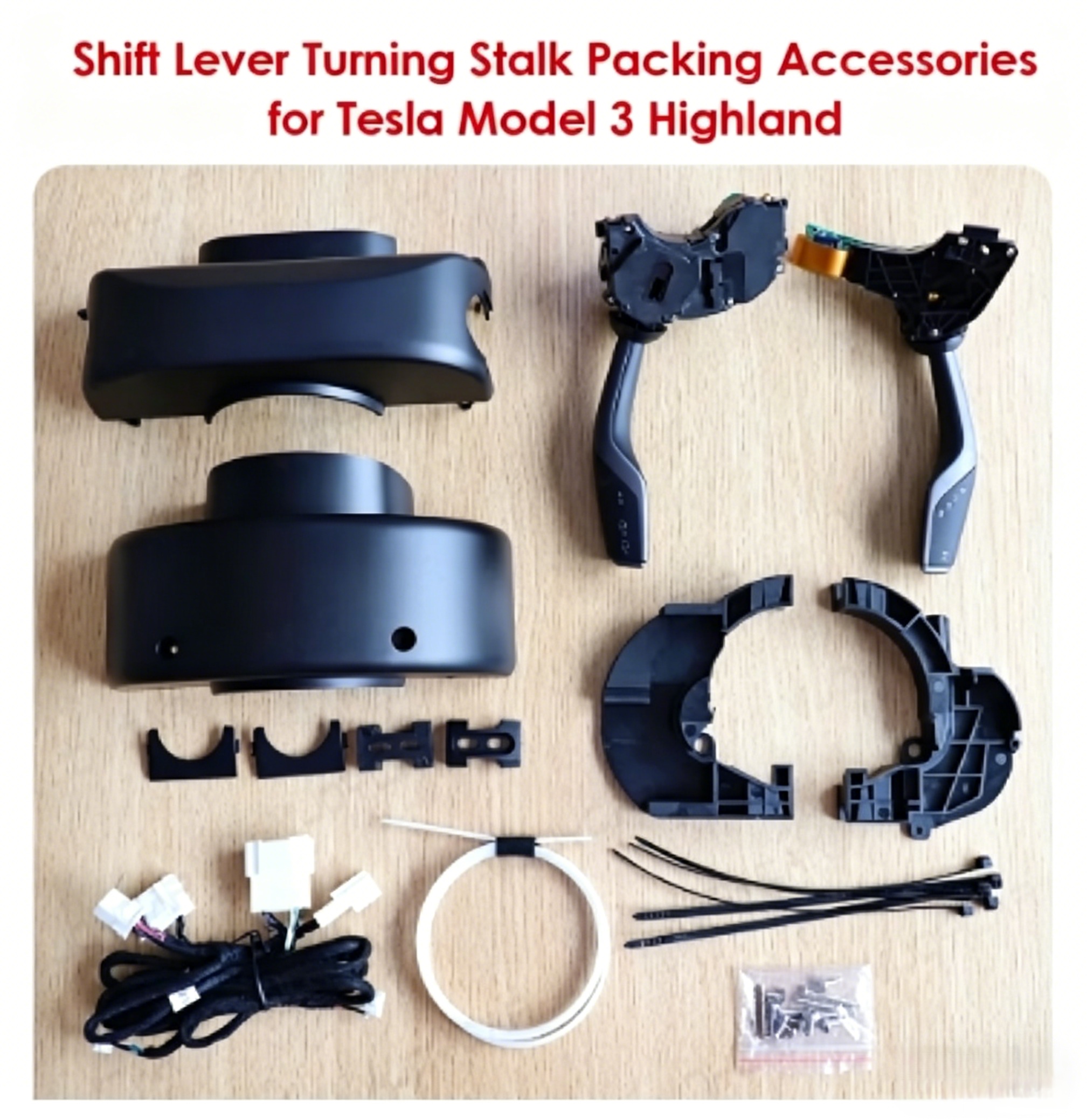for Tesla Model S X Turn Stalks Gear Shifter Lever for Model 3 Highland Physical Shift Grab Kit Turning Parking Indicator Handle