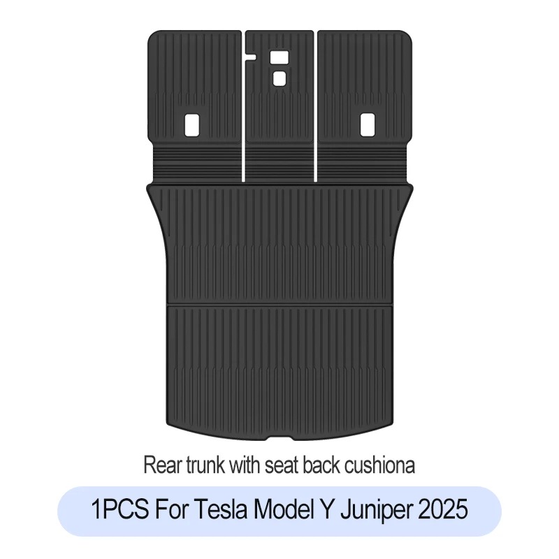 For Tesla New Model Y Juniper Premium/Performance 2025+ TPE Floor Mats Luggage Mat Wear-resistant Foot Pads ModelY Trunk Mats