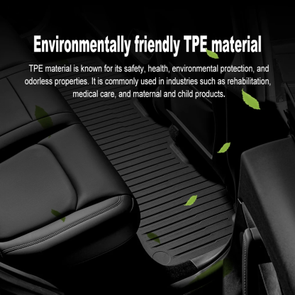 For Tesla New Model Y Juniper Premium/Performance 2025+ TPE Floor Mats Luggage Mat Wear-resistant Foot Pads ModelY Trunk Mats