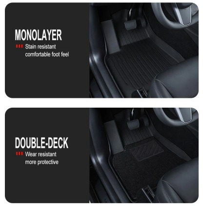 For Tesla New Model Y Juniper Premium/Performance 2025+ TPE Floor Mats Luggage Mat Wear-resistant Foot Pads ModelY Trunk Mats