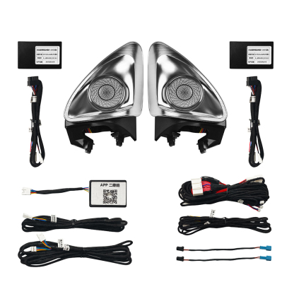 2025 New Model! Compatible with Tesla Y/3  4D Rotating Perpetual Motion LED Ambient Sound Device Debut