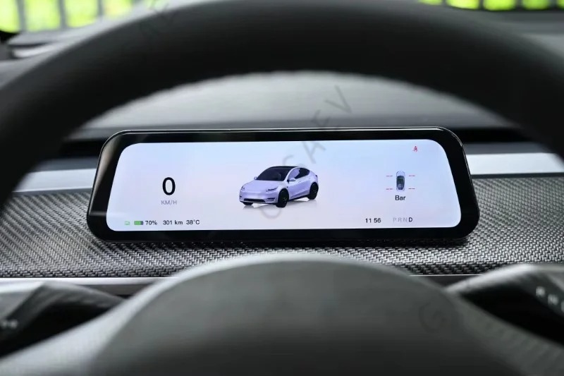 2025 GISAEV New Futhope Physical Control Multi-function Button For Tesla model 3 model Y highland 2021-2024 Rotating LCD Display