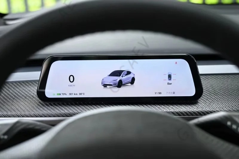 2025 GISAEV New Futhope Physical Control Multi-function Button For Tesla model 3 model Y highland 2021-2024 Rotating LCD Display