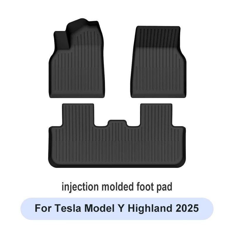 For Tesla New Model Y Juniper Premium/Performance 2025+ TPE Floor Mats Luggage Mat Wear-resistant Foot Pads ModelY Trunk Mats
