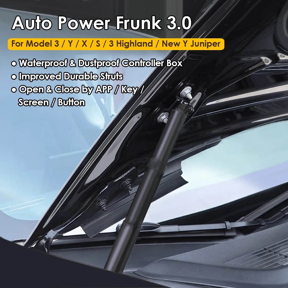 New Y Juniper Model Y Auto Power Frunk For Tesla Model YL 3 X S 3 Highland Waterproof Electric Front Gate Automatic Lift Close