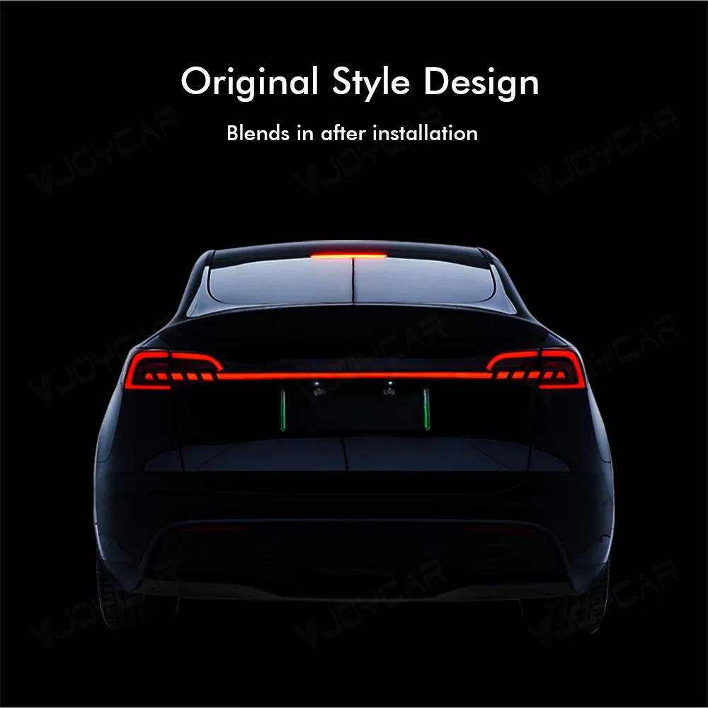 RAINMAKER for Model Y 3 Full Width Taillight Model-S-Style Rear LED Lamp Brake Light Turning Signal For Tesla 3 Y OEM Tail Light