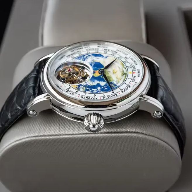 Enamel dial original ST8000 HandWind movement watch luxury business men's watch sapphire