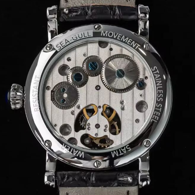 Enamel dial original ST8000 HandWind movement watch luxury business men's watch sapphire