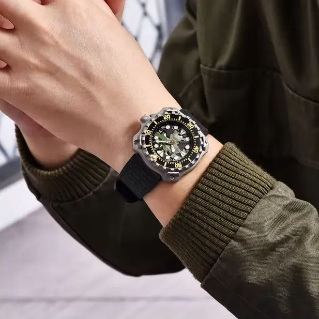 Men's mechanical watch titanium alloy case waterproof luxury business clock