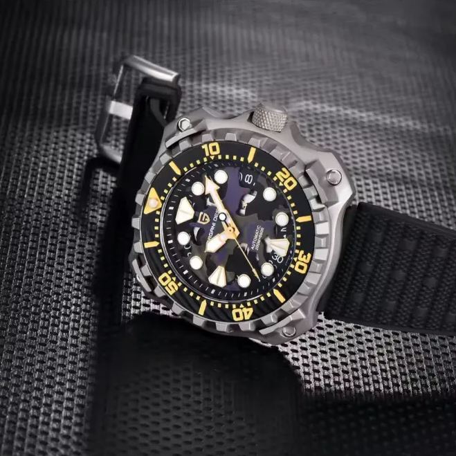 Men's mechanical watch titanium alloy case waterproof luxury business clock